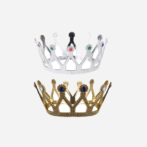 Couronne avec fausses pierres assorti 8 cm