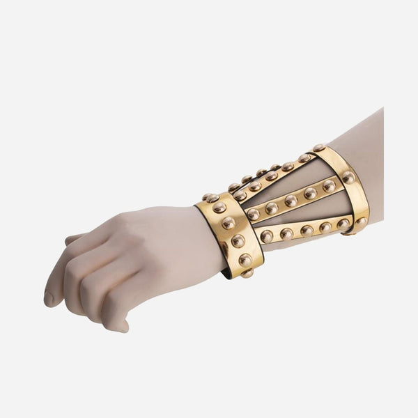Bracelet clouté or adulte