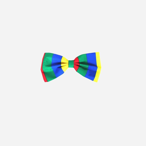 Noeud papillon géant de clown multicolore 28 cm