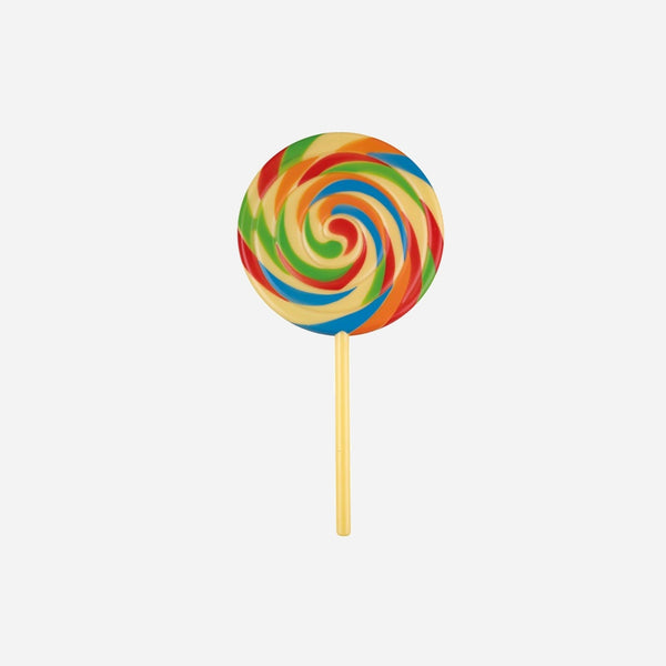 Sucette géante Lolipop multicolore arc en ciel 23 cm