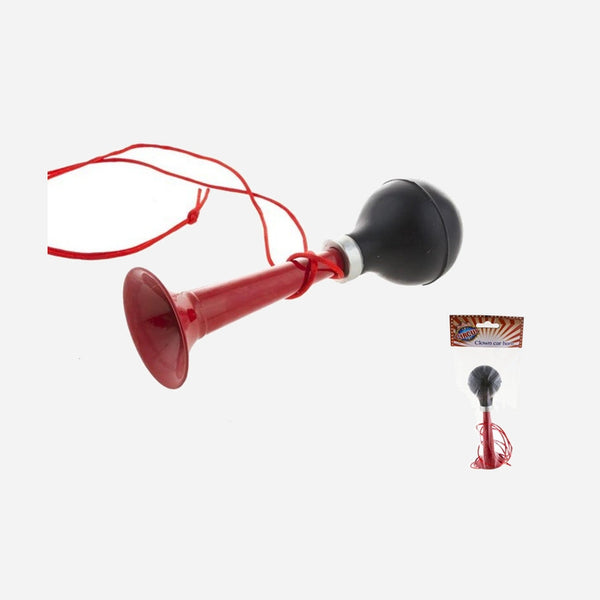 Trompette Pouêt Pouêt avec corde noir rouge 18 cm