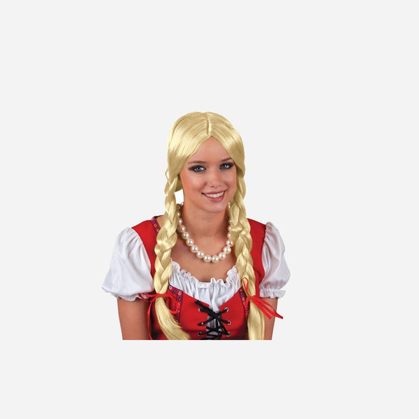 Perruque Mädchen avec nattes blond