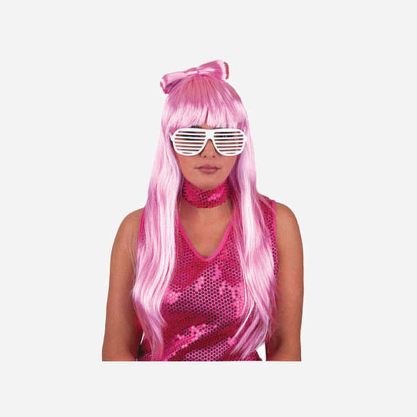 Perruque Gaga rose
