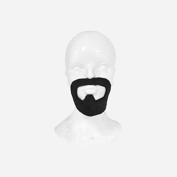 Fausse moustache avec barbe cosaque noir