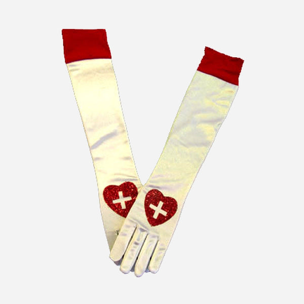 Paire de gants longs d'infirmière