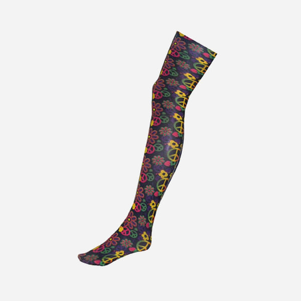 Collant pour femme peace and love
