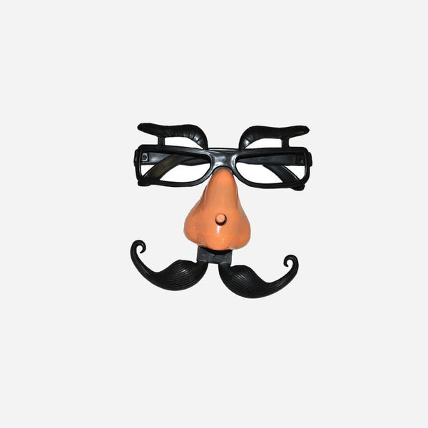 Lunettes sourcils nez et moustache qui bouge