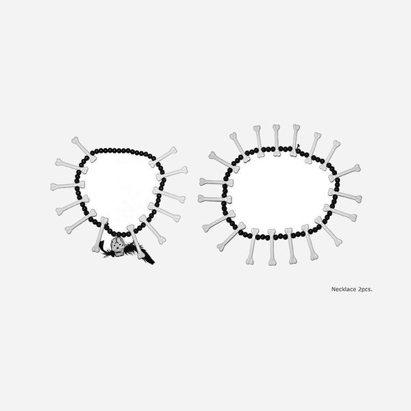 Lot de 2 colliers cannibale