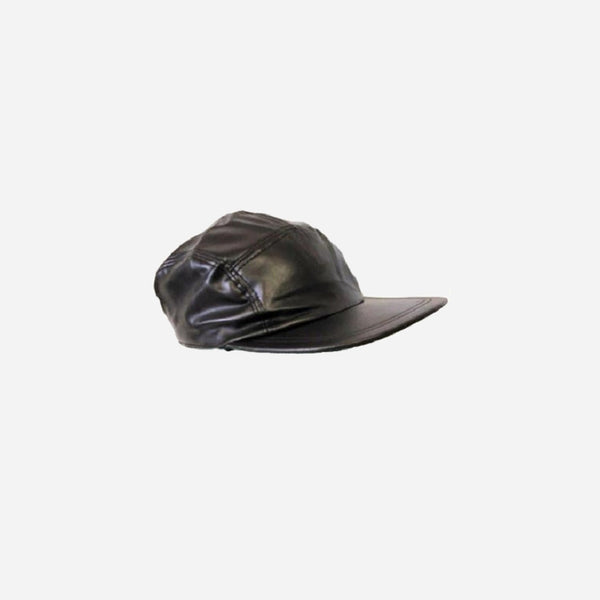 Casquette simili cuir noir punk adulte fantaisie