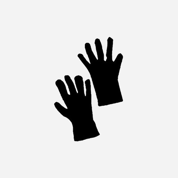 Paire de gants noir 21 cm de déguisement