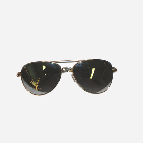 Lunettes aviateur chromées