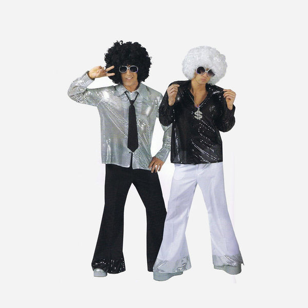 Pantalon pattes d'éléphant avec sequins homme