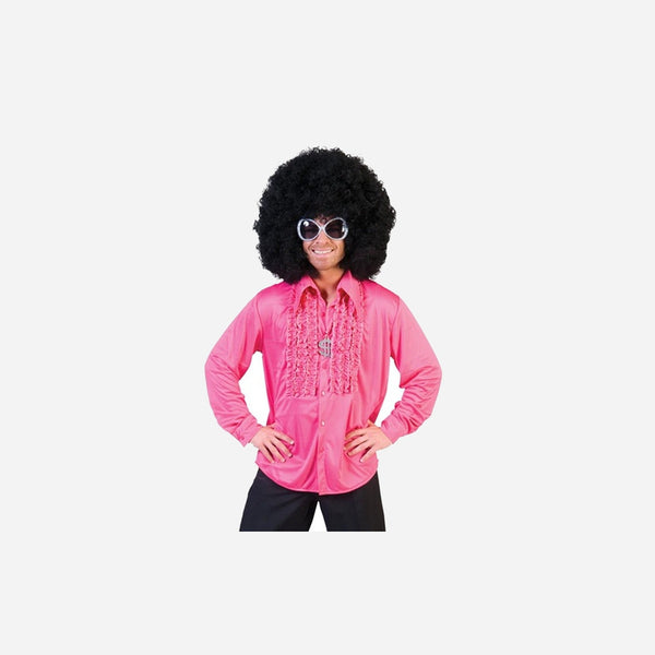 Chemise disco rose homme