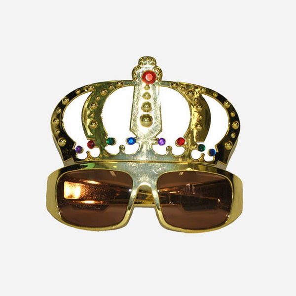Lunettes de roi avec couronne