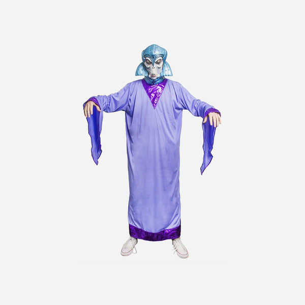 Déguisement d'alien mage violet Taille unique mixte
