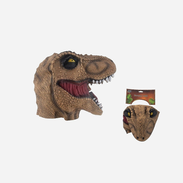Masque latex dinosaure vélociraptor adulte