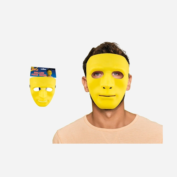 Masque coque néon fluo jaune adulte