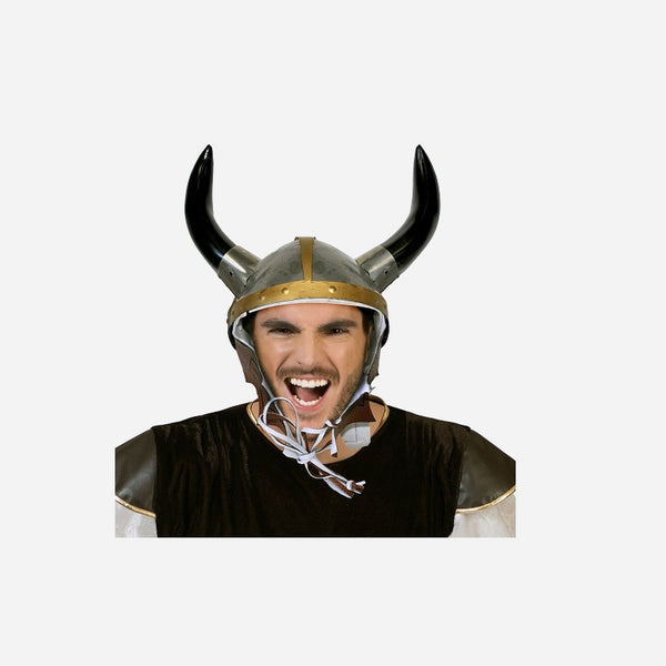 Casque viking gaulois en métal adulte 26 cm
