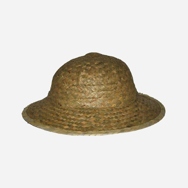 Chapeau colonial en paille nature