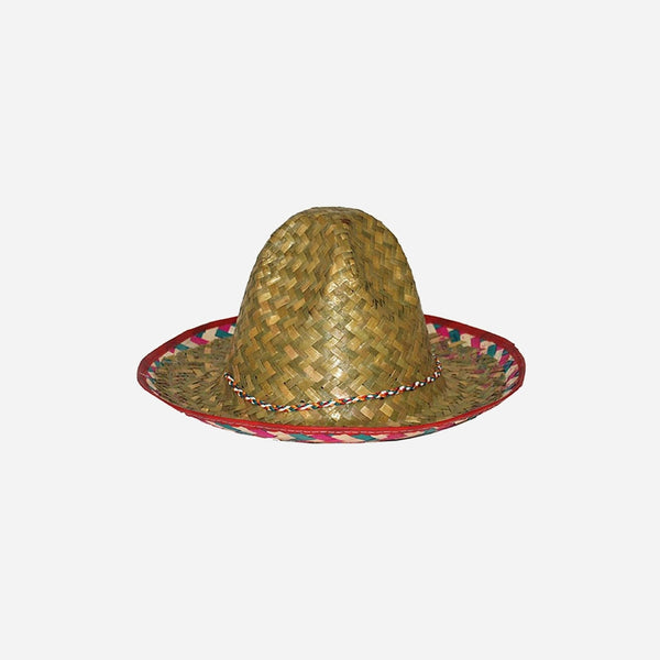 Sombrero en paille nature Taille enfant 34 cm