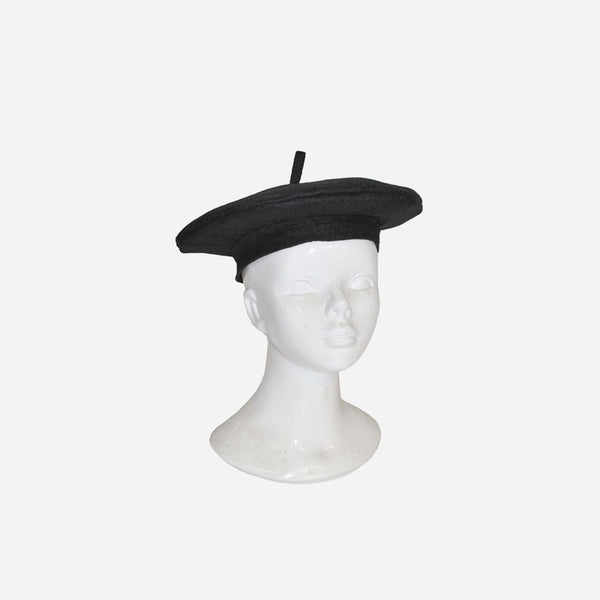 Béret feutrine noir