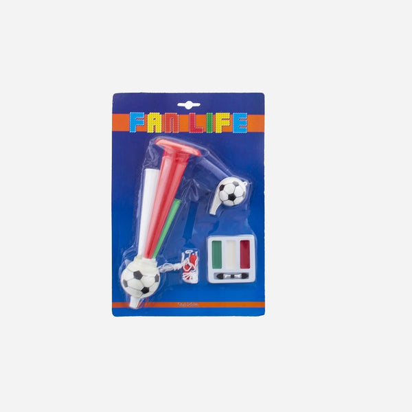 Set supporter Italie vert blanc rouge 3 pièces