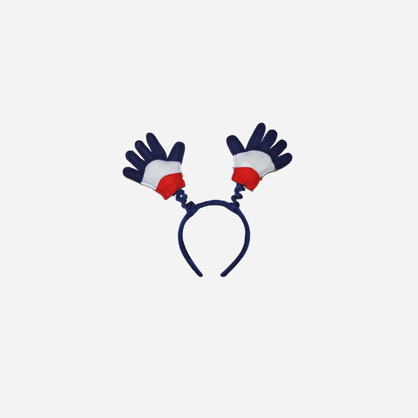 Serre-tête gants france bleu blanc rouge