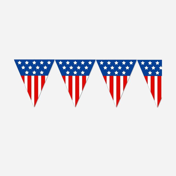 Guirlande 10 fanions USA 5 m