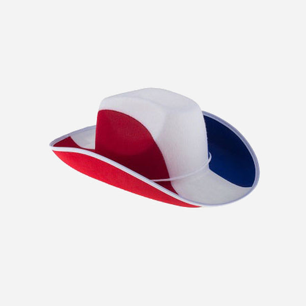 Chapeau cowboy feutrine france avec corde