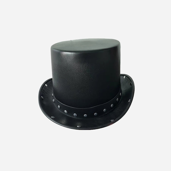 Chapeau haut de forme steampunk noir adulte 13 cm