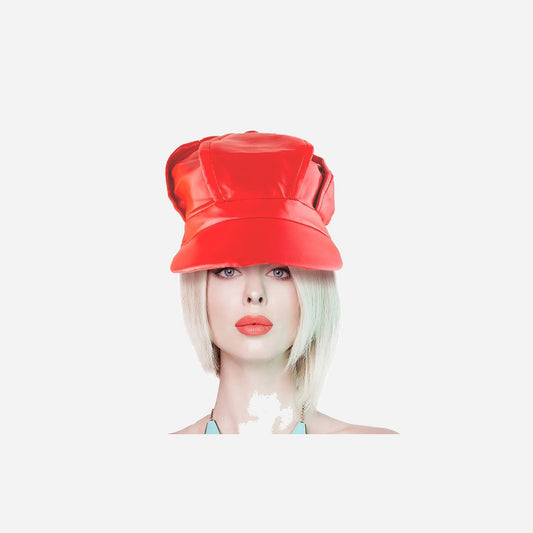 Casquette géante simili cuir vintage adulte fantaisie