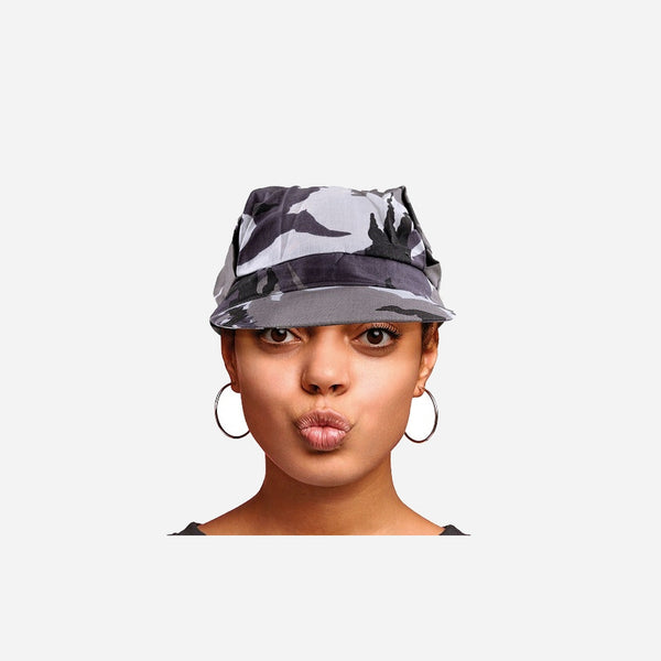 Casquette militaire camouflage gris adulte fantaisie