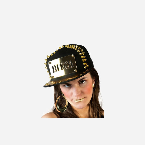 Casquette baseball bitch à pointes luxe fantaisie