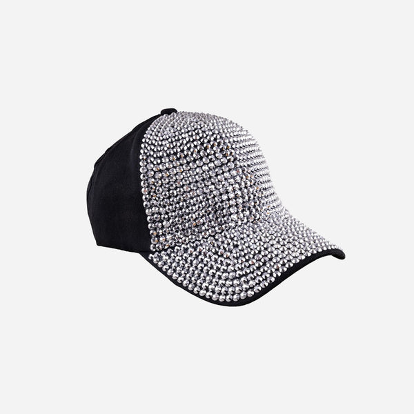 Casquette baseball avec strass argent adulte fantaisie