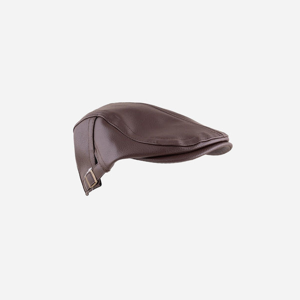 Casquette simili cuir vintage marron adulte fantaisie