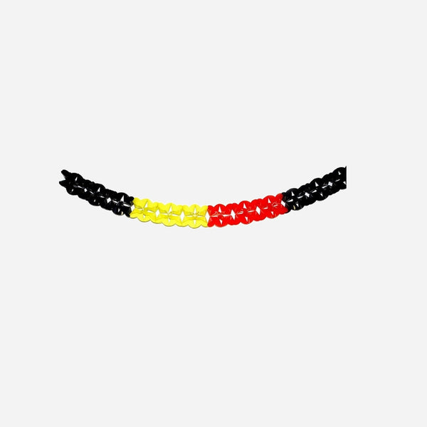 Guirlande noir jaune rouge Belgique 5 m