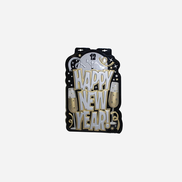 Décoration murale "Happy new year" 53 cm