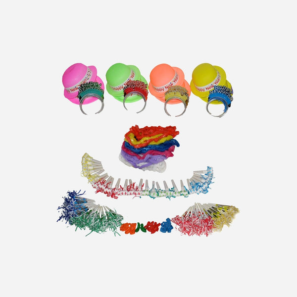 Lot cotillons Party Box "Happy New Year" 134 pièces