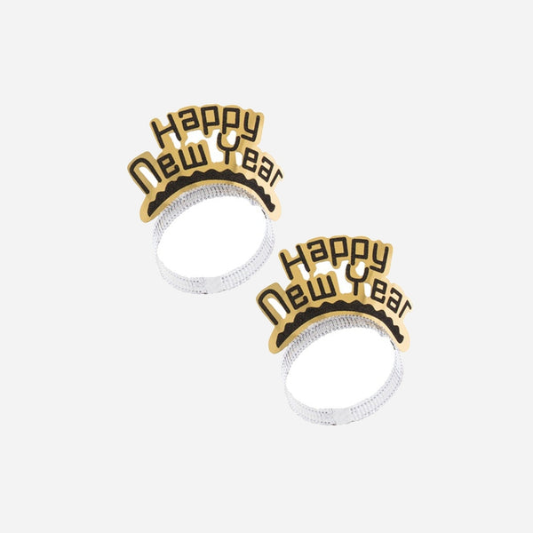Lot de 2 serre-têtes "Happy New Year"