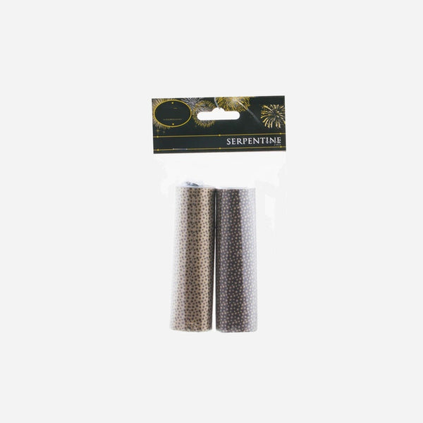 Lot de 2 rouleaux avec 18 serpentins motifs étoiles