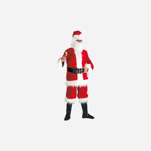 Déguisement de père Noël 5 pièces velours