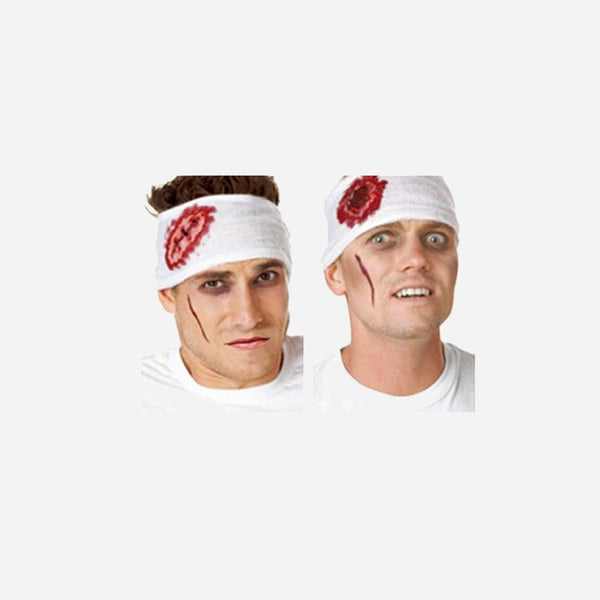 Bandage ensanglanté pour la tête assorti