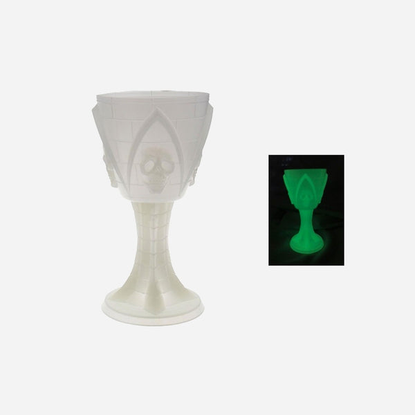 Coupe gobelet motif crâne gothique gid fluorescente 19 cm