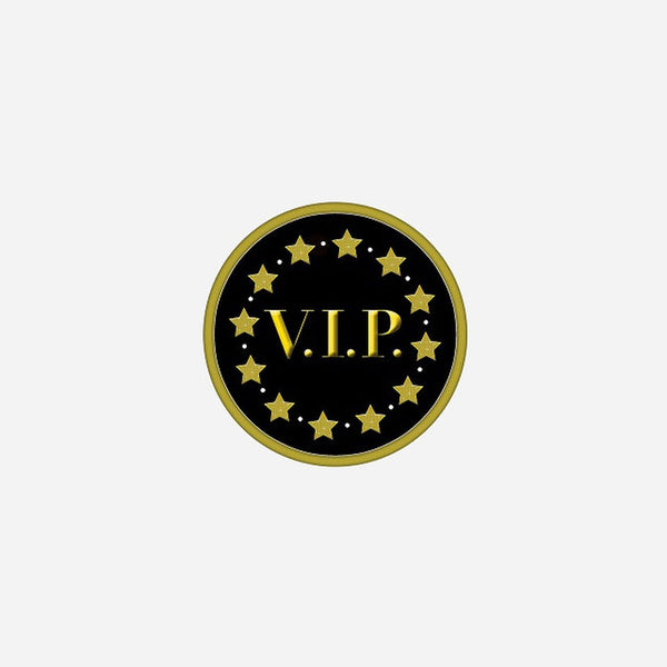 Lot de 6 sous-verre magnétique VIP 12 cm