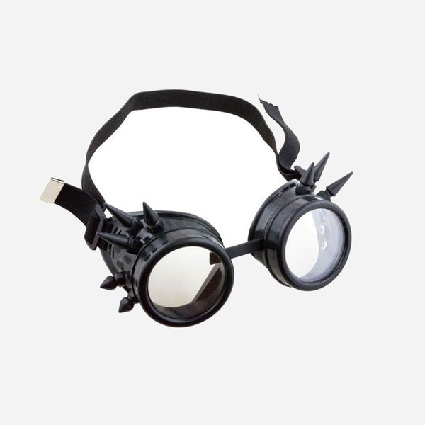 Lunettes steampunk noir avec pointes