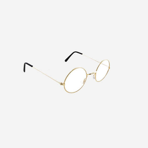 Lunettes rondes père Noel or