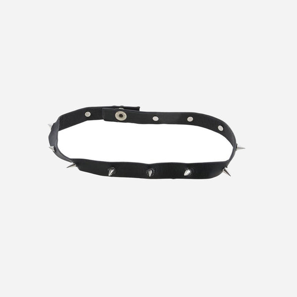 Collier punk à petites pointes noir