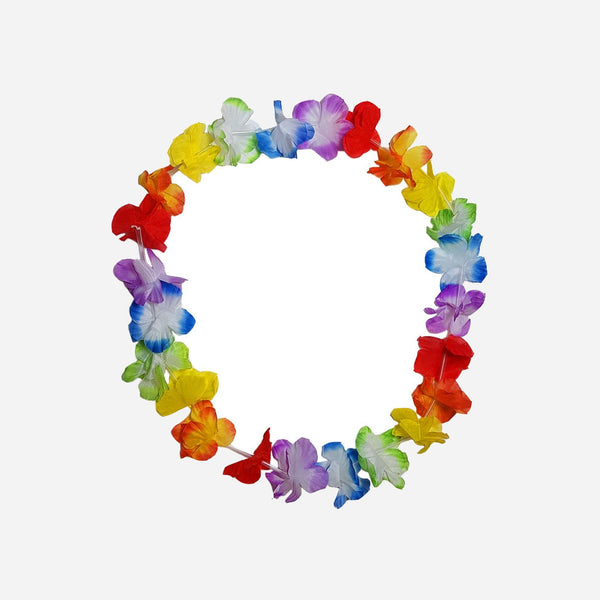 Collier de fleurs. tahiti multicolore 60 mm