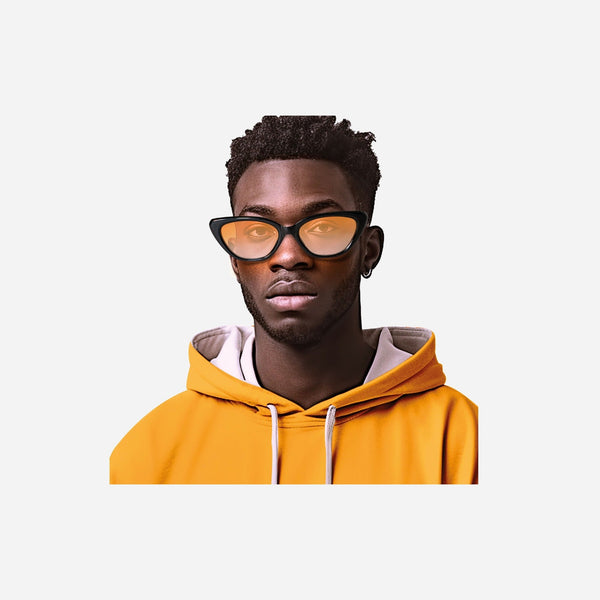 Lunettes gag rappeur noire adulte