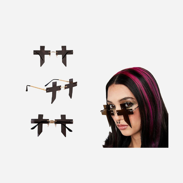 Lunettes gag fantaisie crucifix adulte